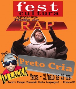 1º FEST CULTURA - Preto Cria